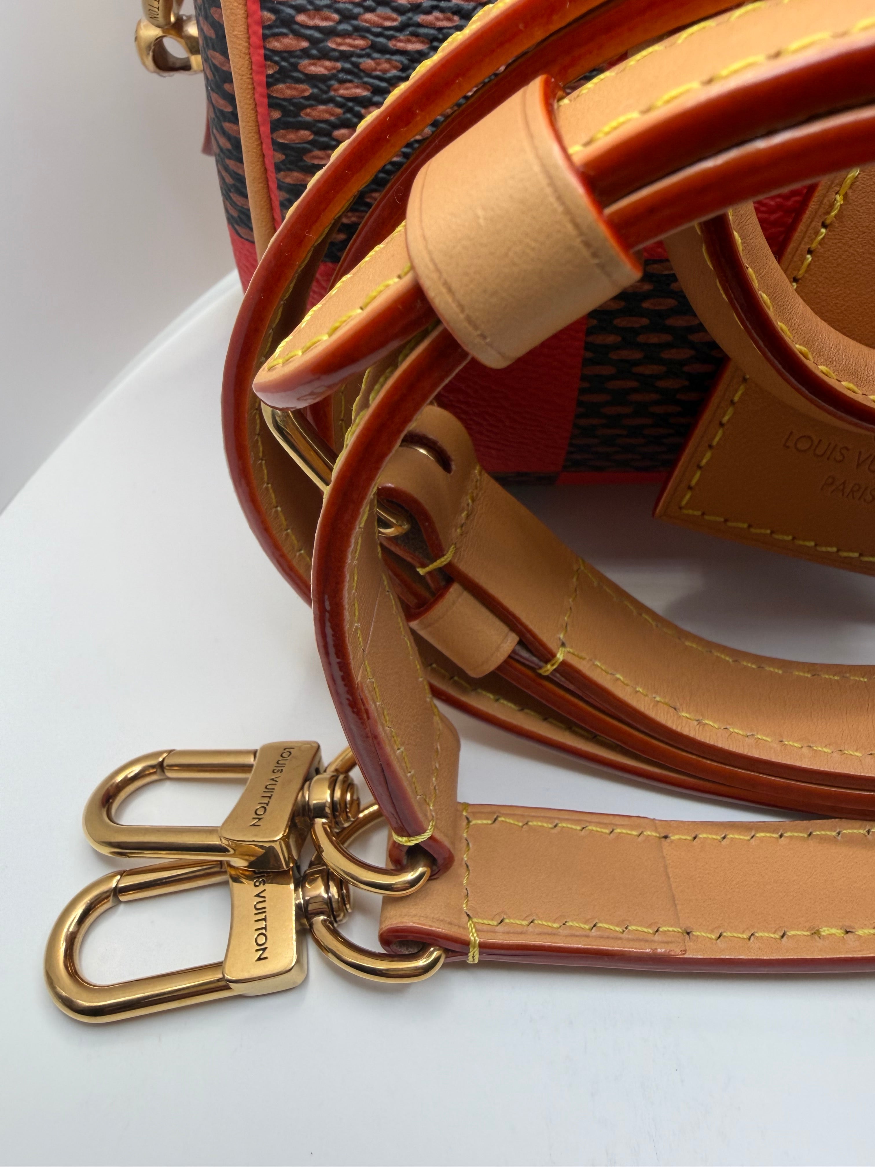Damier Pop Speedy Bandouliere 18 - Red