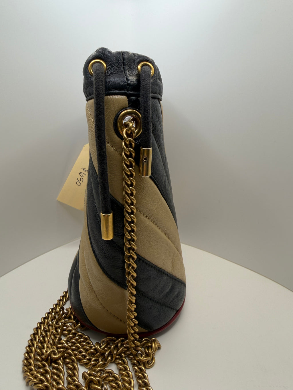 Gucci Calfskin Matelasse Mini GG Marmont 2.0 Bucket Bag