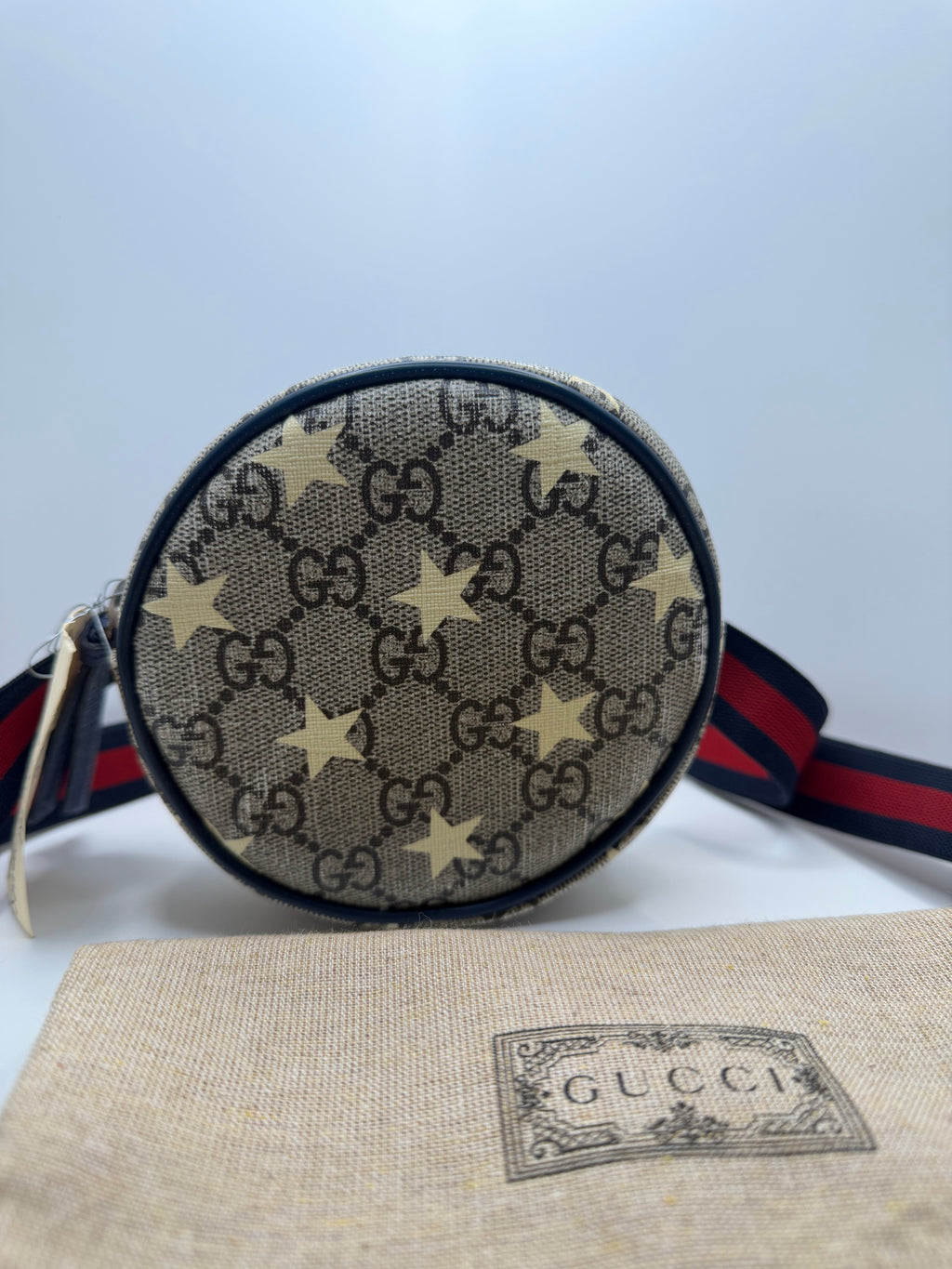 Gucci GG Supreme Canvas Star Waist Bag  W/dustbag