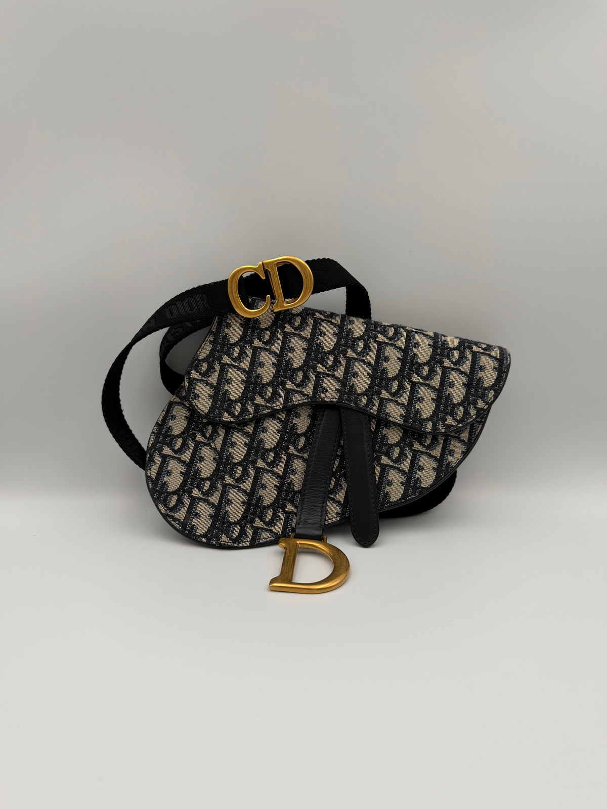 Christian Dior Oblique Saddle Belt Bag