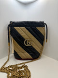 Gucci Calfskin Matelasse Mini GG Marmont 2.0 Bucket Bag