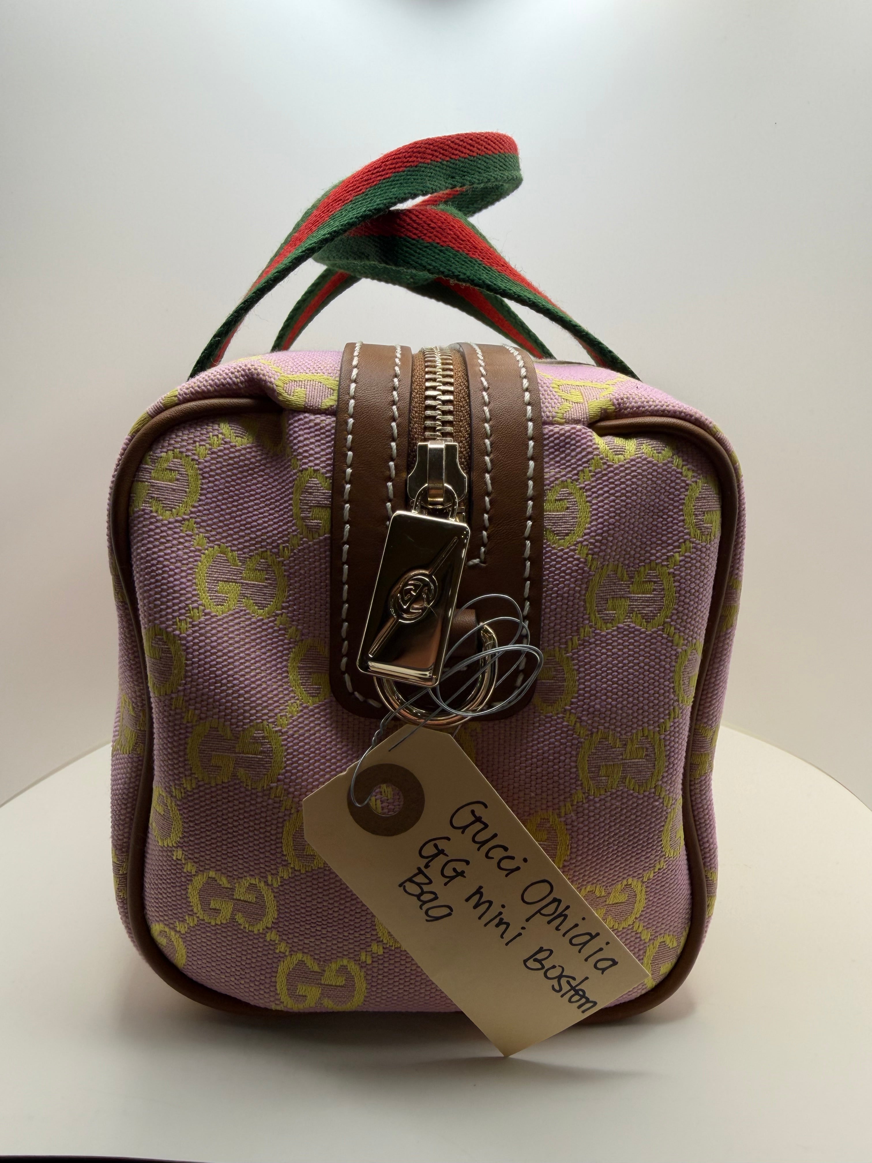 Gucci Ophidia GG Mini Boston Bag  W/dustbag