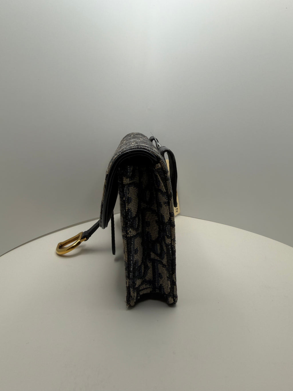 Christian Dior Blue Oblique Saddle Belt Pouch Bag